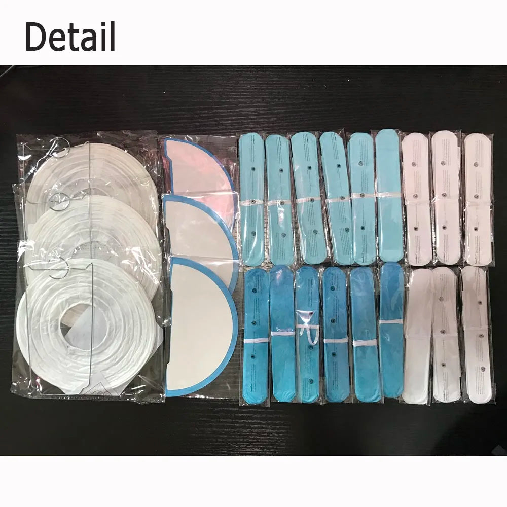 Baby Boy Girl 1st Birthday Party Favor Pink White Set Round Paper Ball Lantern Folding Baptism Wedding Decor Honeycomb Pompom