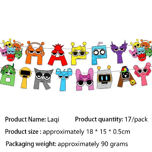 Sprunki Birthday Party Decorations Balloons Backdrop Banners Tableware Set Tablecloth Cups Plates Straws Kids Party Supplies