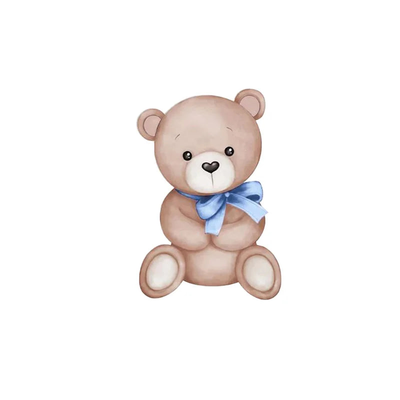 18/24/36inch Bear Birthday Party Cutouts Teddy Bear We Can Bearly Wait Backdrop KT Board  for Baby Shower Background Decor
