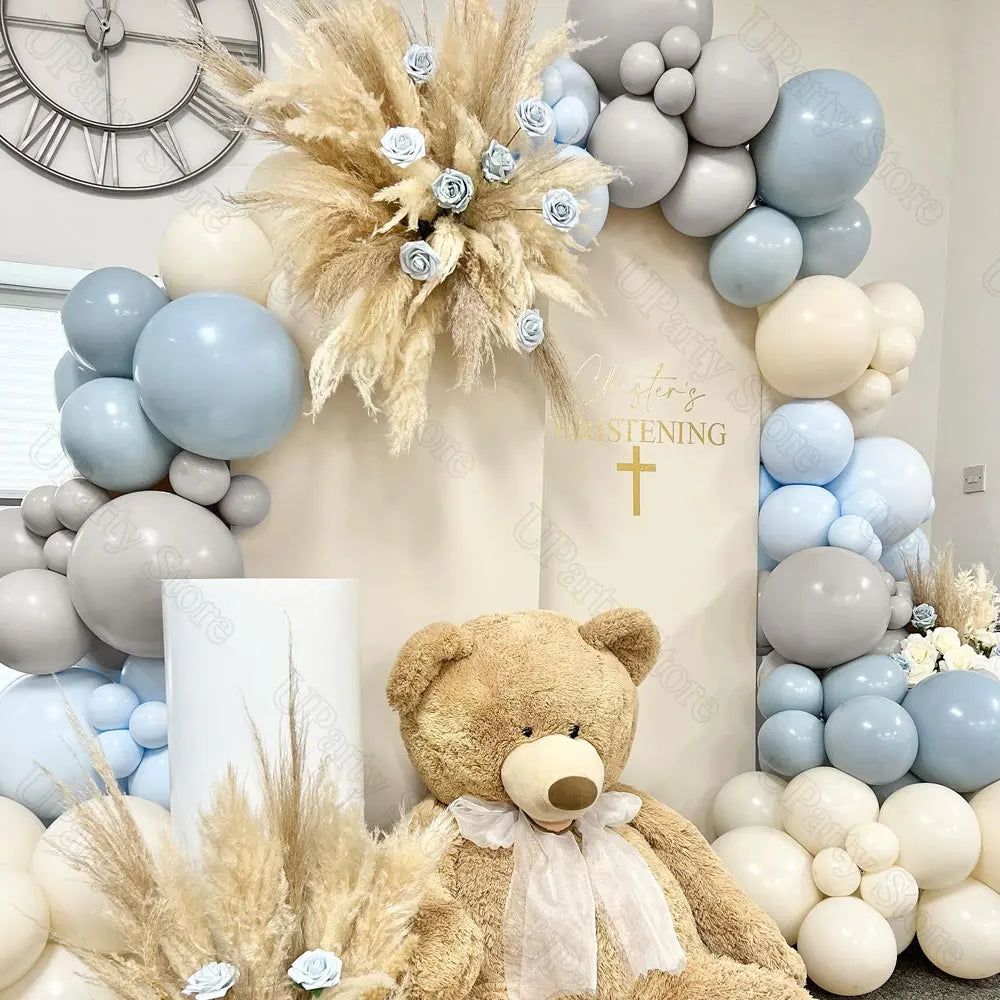 Boho Ballon-Girlande – Naturtöne Sand, Apricot & Braun | Babyparty & Geburtstag