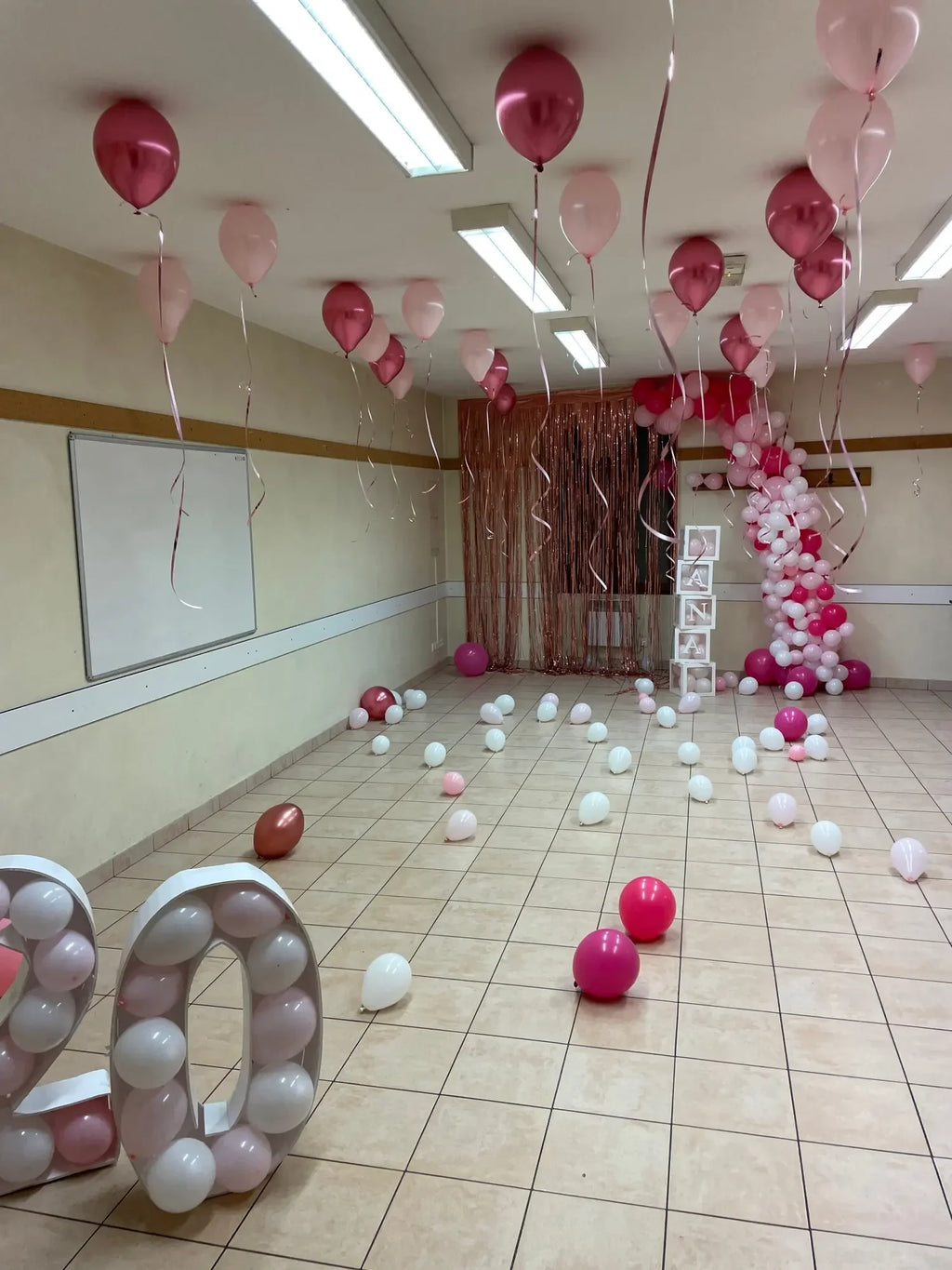 70cm DIY Geburtstags-Zahlen-Deko Set 0–9 mit 30 Ballons – Party Raumdekoration