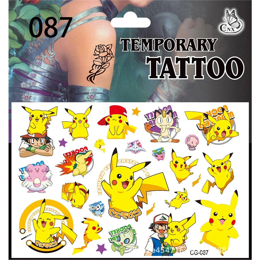 Pokemon Birthday Party Favors Birthday Party Gifts Bracelet sticker gift bag Key chaiSmall gifts for boys and girls gathering