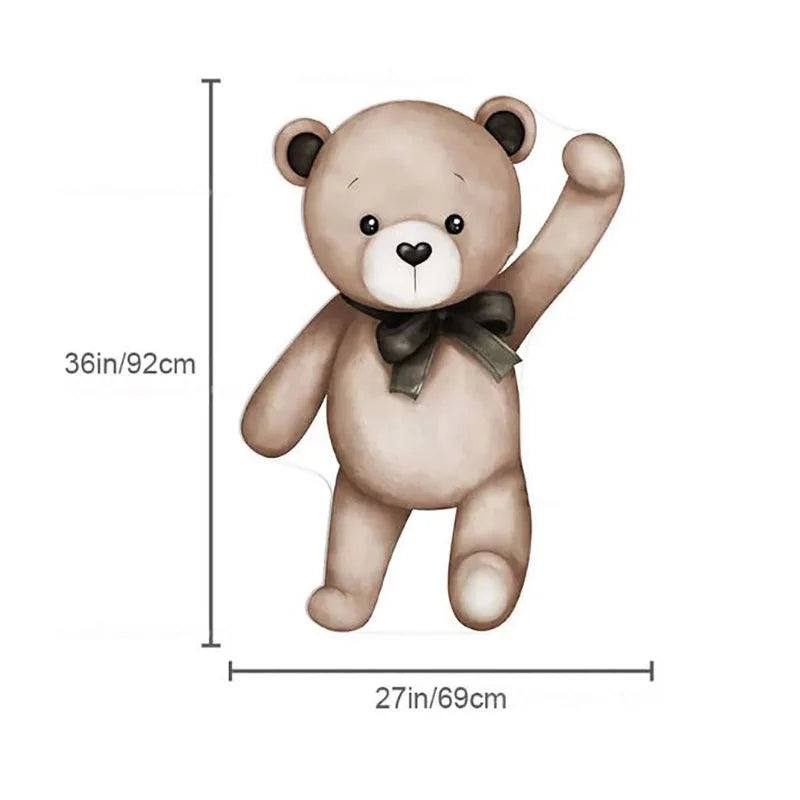 18/24/36inch Bear Birthday Party Cutouts Teddy Bear We Can Bearly Wait Backdrop KT Board  for Baby Shower Background Decor