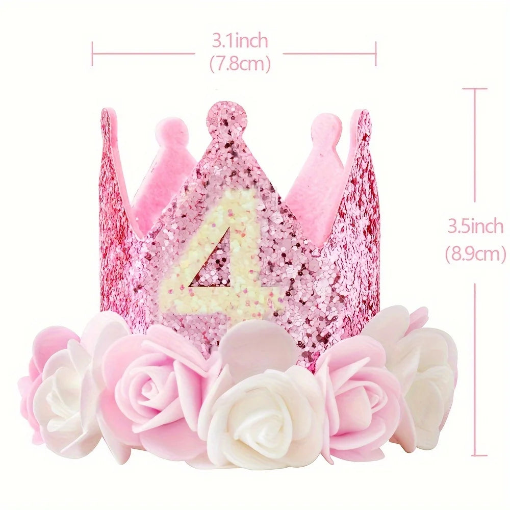 Geburtstagskrone Baby aus Filz – DIY Stirnband für 1., 2. & 3. Geburtstag | Babyparty