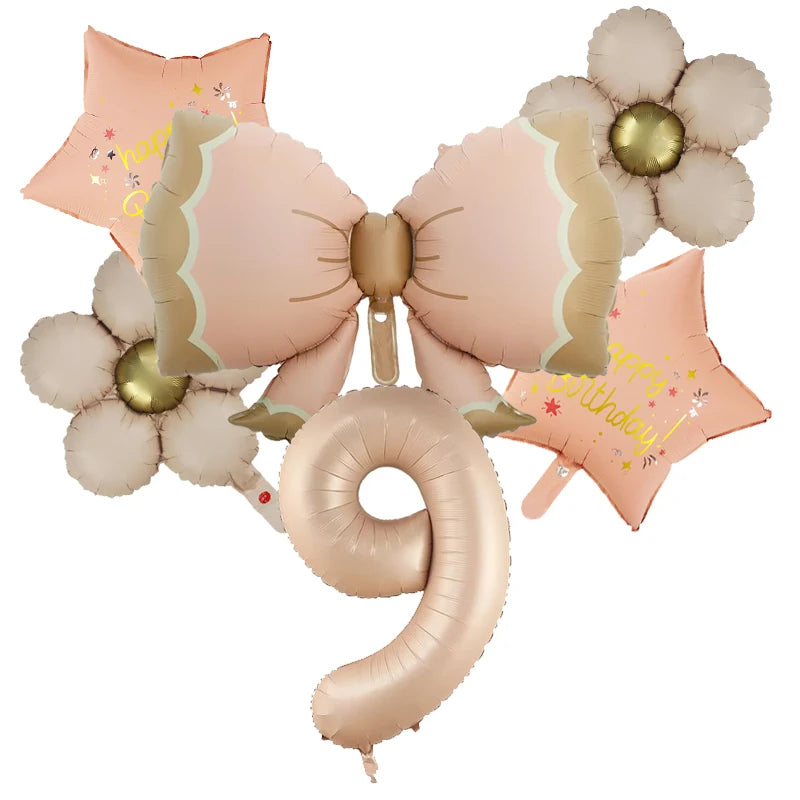 6er-Set Schmetterlings-Folienballons – Geburtstag & Party Deko für Mädchen