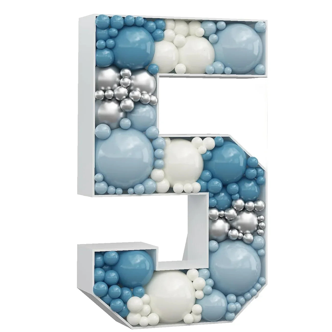 70cm DIY Geburtstags-Zahlen-Deko Set 0–9 mit 30 Ballons – Party Raumdekoration