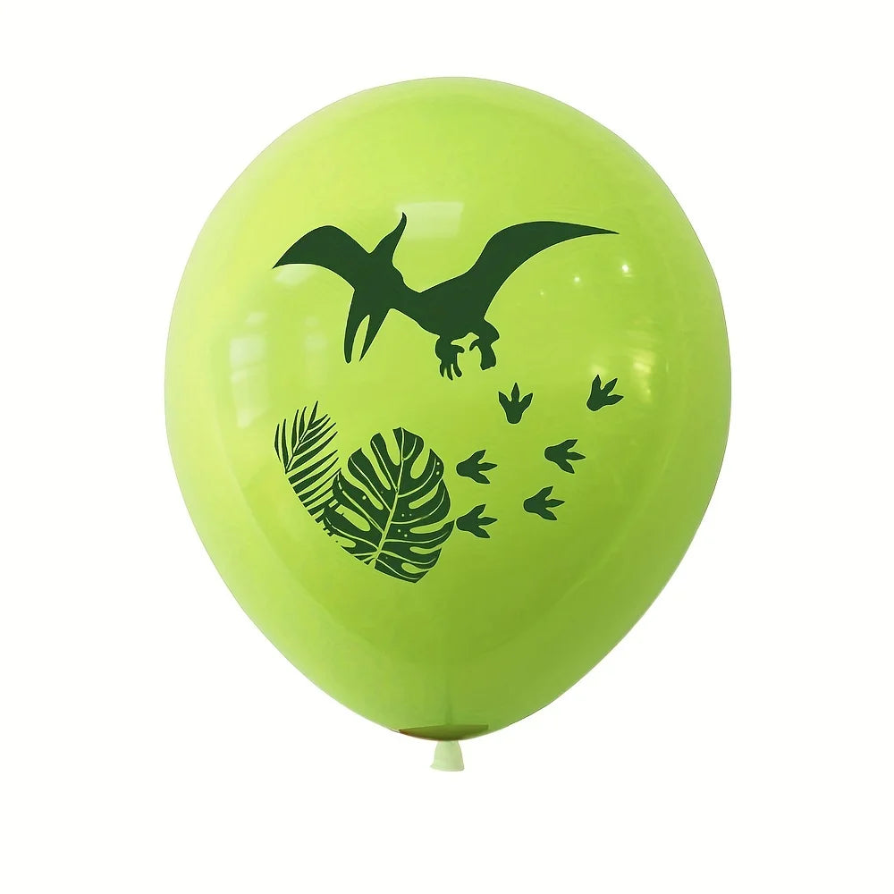 12pcs/set 12inch Dino Birthday Balloons Dinosaur Jungle Wild Animal Party ROAR Latex Balloons Kids Birthday Party Air Ballon