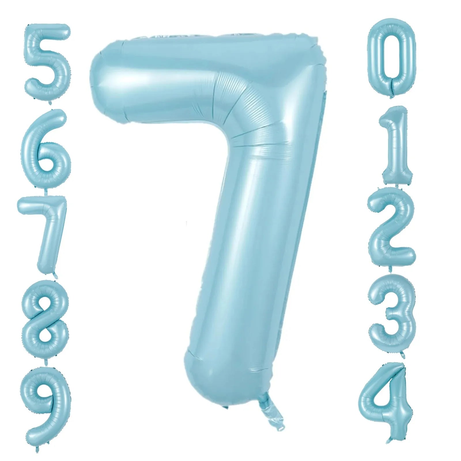 40inch Large Pearl Blue Number Balloons Jungle Safari Birthday Balloon Party Foil Balloon 0 1 2 3 4 5 6 7 8 9 globos Balls