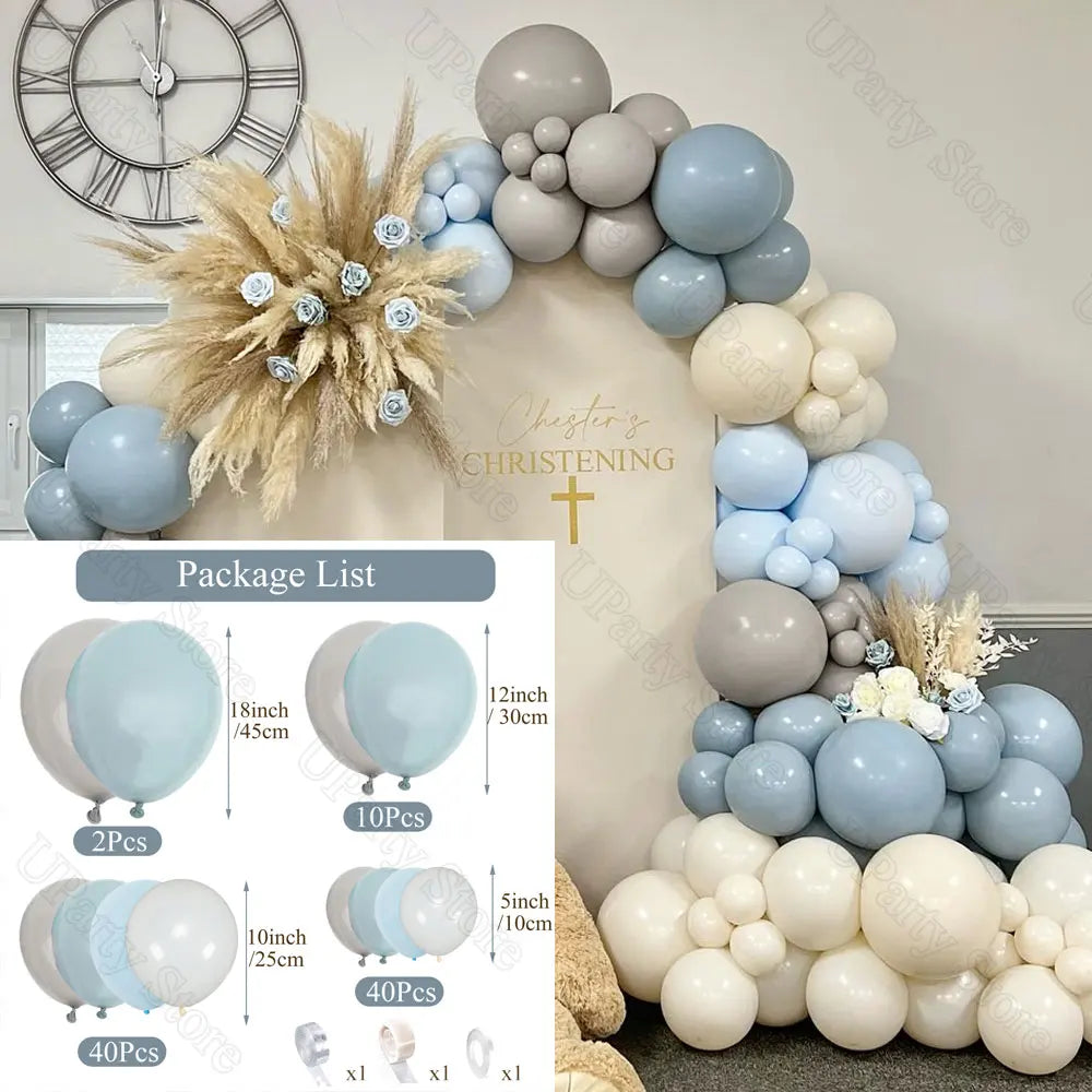 Boho Ballon-Girlande – Naturtöne Sand, Apricot & Braun | Babyparty & Geburtstag