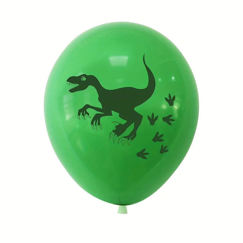 12pcs/set 12inch Dino Birthday Balloons Dinosaur Jungle Wild Animal Party ROAR Latex Balloons Kids Birthday Party Air Ballon
