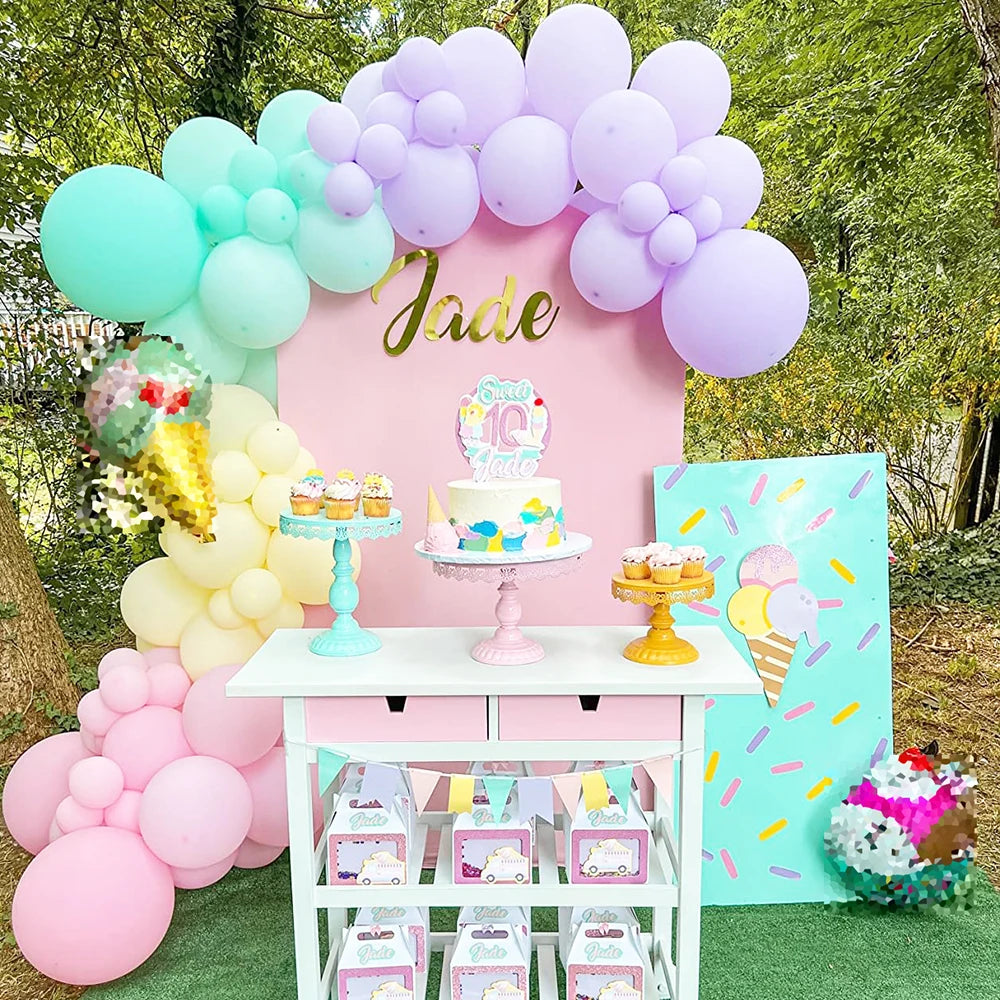 10/20/30/50pcs 10/12inch Blue Balloon Hot Pink Pastel Purple Balloons Baby Shower Globos Decor Birthday Party Wedding Decoration
