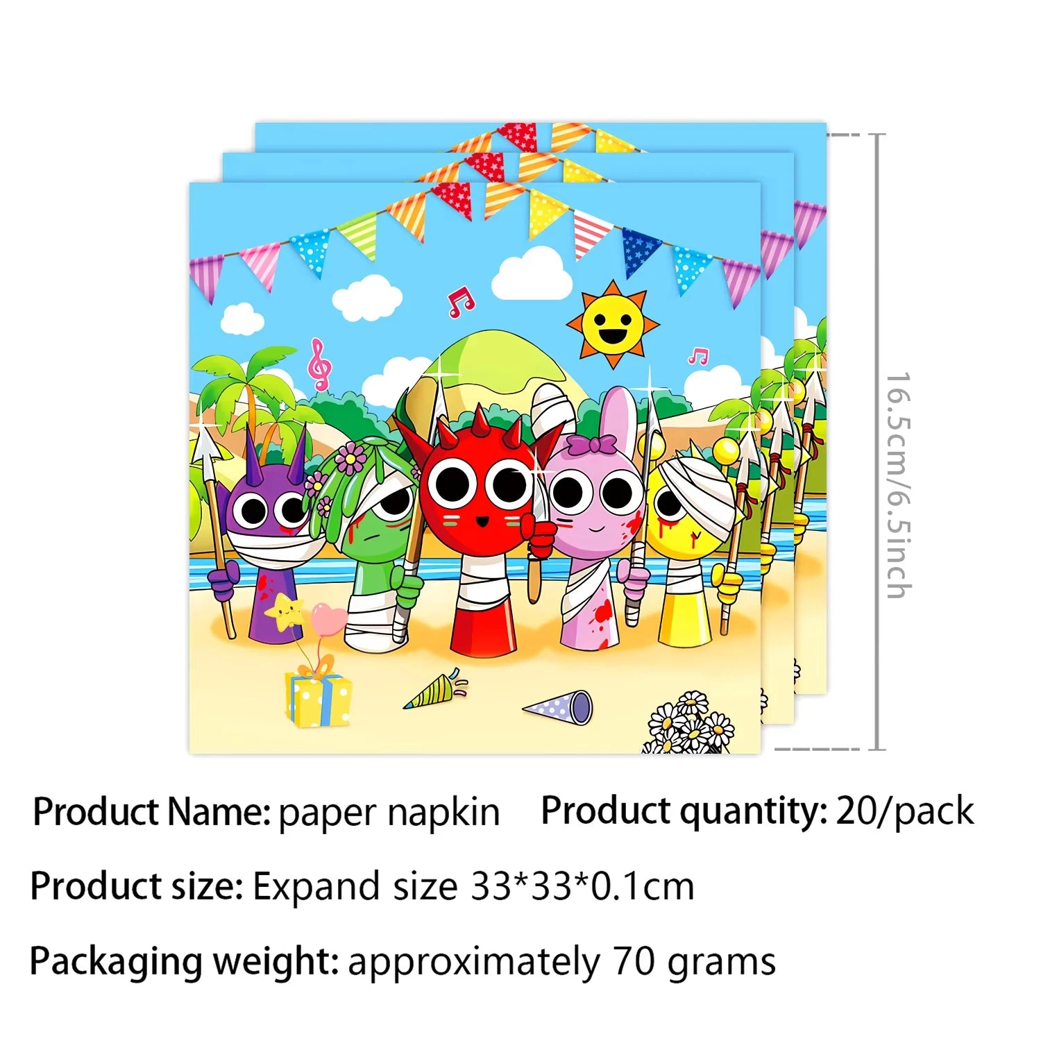 New Sprunki Birthday Party Decoration Balloons Set Kids Boys Favors Birthday Party Supplies IncredibES Tableware for Baby Shower