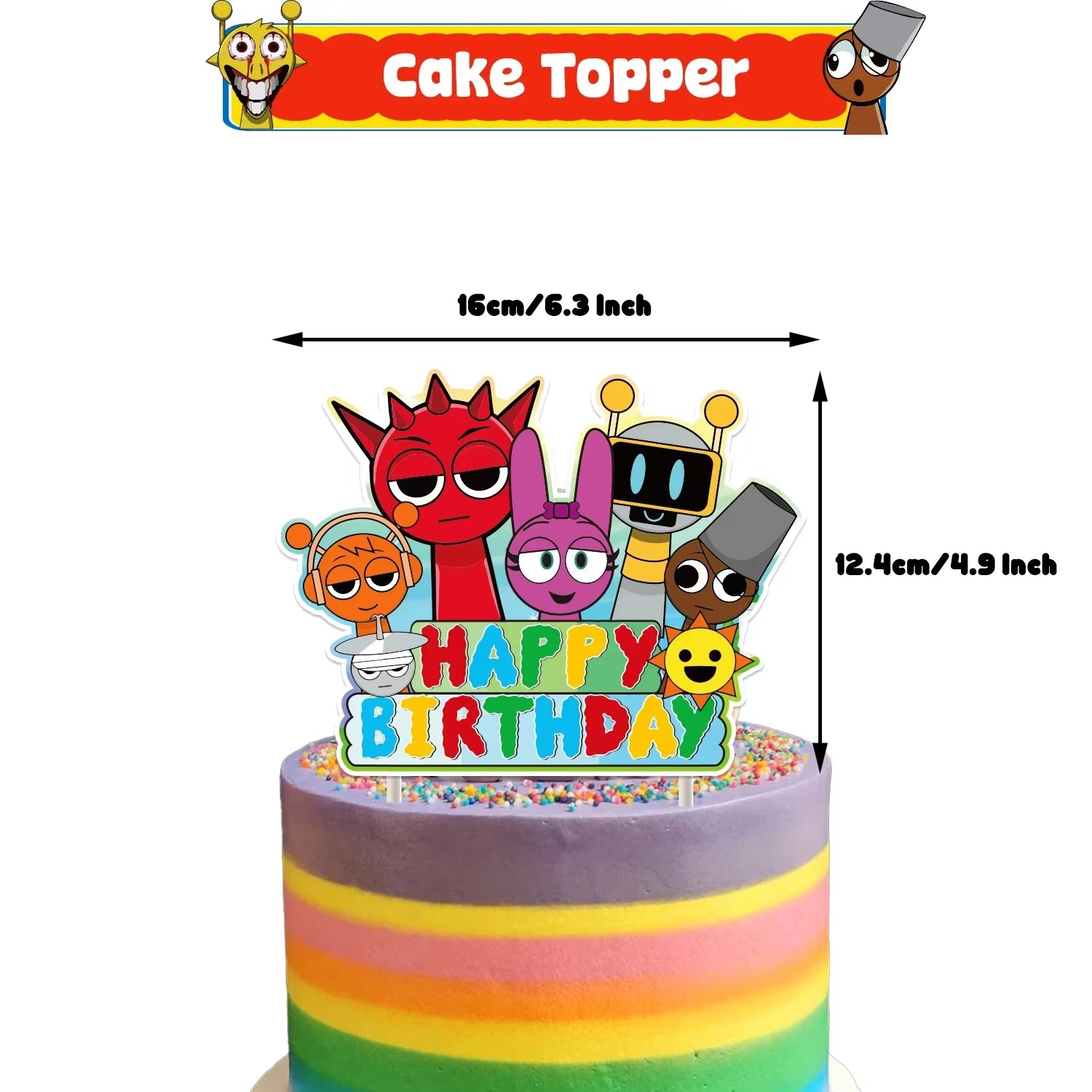 New Sprunki Birthday Party Decoration Balloons Set Kids Boys Favors Birthday Party Supplies IncredibES Tableware for Baby Shower