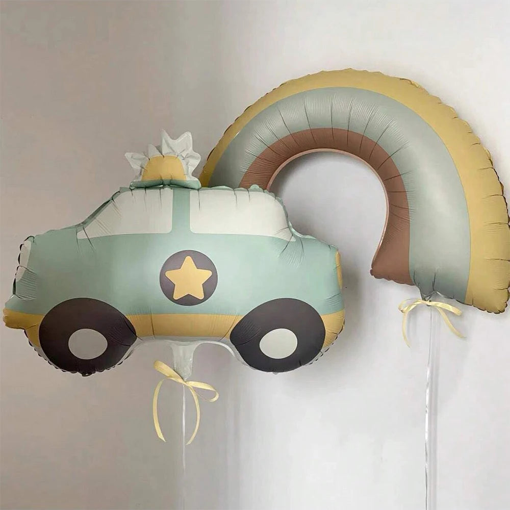 Teddybär Folienballon Set – Süßer Cartoon Bär in Rosa & Creme | Kindergeburtstag & Babyparty