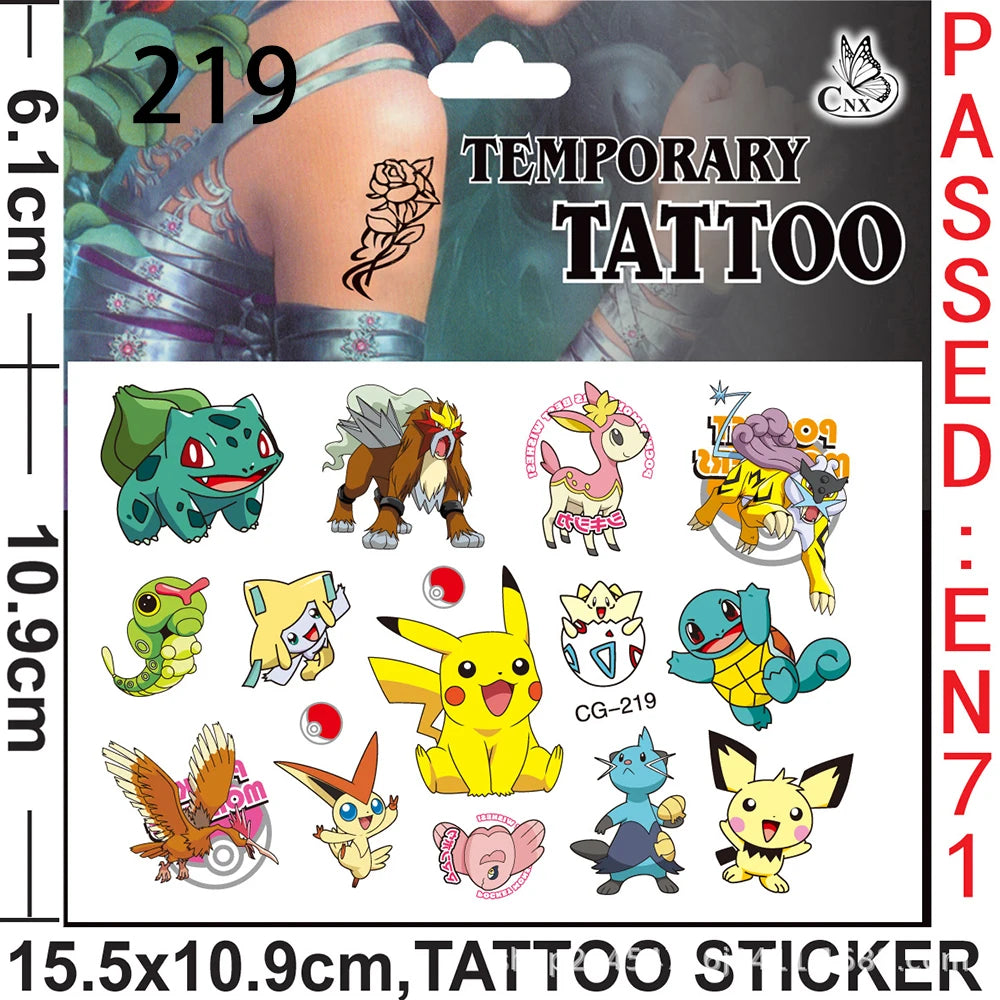Pokemon Birthday Party Favors Birthday Party Gifts Bracelet sticker gift bag Key chaiSmall gifts for boys and girls gathering