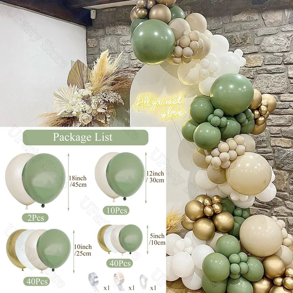 Boho Ballon-Girlande – Naturtöne Sand, Apricot & Braun | Babyparty & Geburtstag