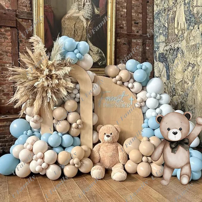 18/24/36inch Bear Birthday Party Cutouts Teddy Bear We Can Bearly Wait Backdrop KT Board  for Baby Shower Background Decor