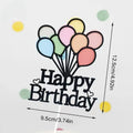 Colorful Balloons Birthday Cake Decorations Children's First Birthday Balloons Desserts Party Baking Plugins