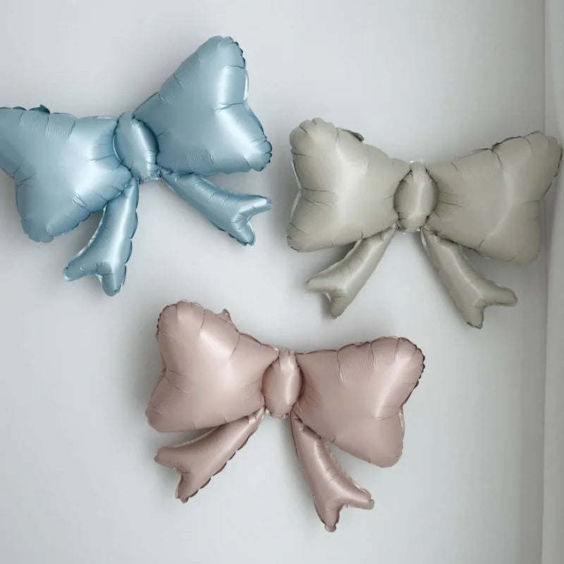 Schleifenballon aus Aluminiumfolie – Elegante Deko für Geburtstag, Hochzeit & Party
