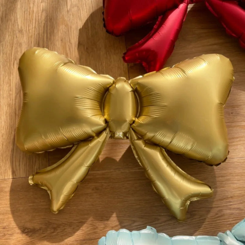 Schleifenballon aus Aluminiumfolie – Elegante Deko für Geburtstag, Hochzeit & Party