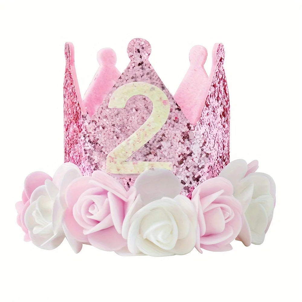 Geburtstagskrone Baby aus Filz – DIY Stirnband für 1., 2. & 3. Geburtstag | Babyparty