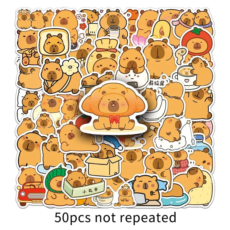 Capybara Birthday Party Decoration Happy Balloons Girl Tablecloth Tableware Surprises Cake Topper Accessories Banner Napkins Set