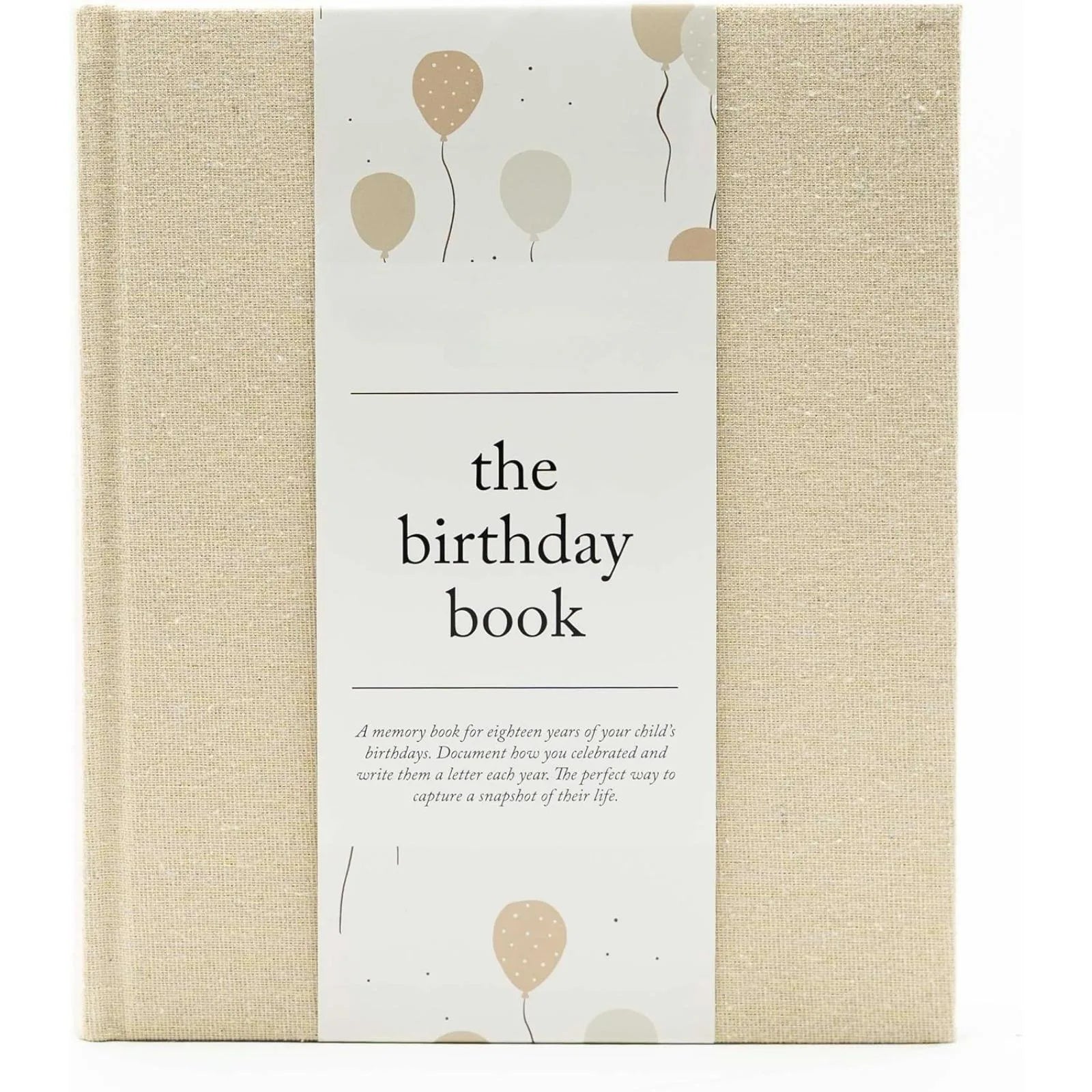 Birthday Memory Book- Elegant Birthday Journal - Baby Journal to Record Milestones, Photos, Letters & More - Baby Memory Gift