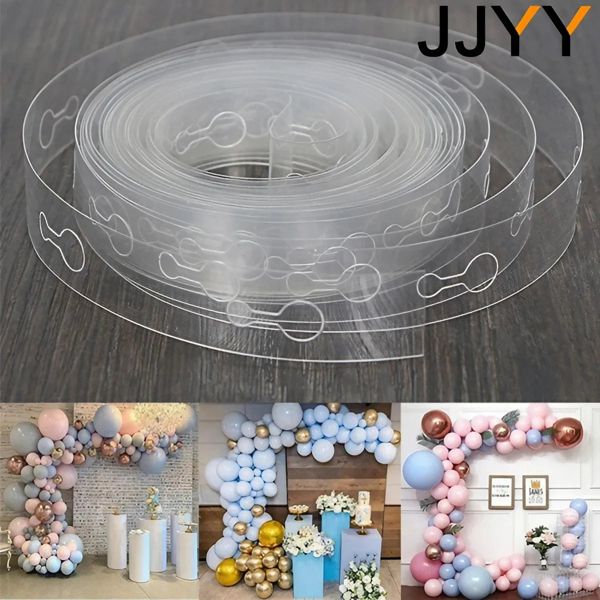 Ballon Girlanden Kette Transparent – Kunststoff Ballonkette 5M, 10M & 15M | Party & Hochzeit