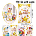 10/20/50pcs Birthday Party Candy Gift Bags Birthday Balloons Hand Bags Happy Birthday Party Decorations Kids Adults Favors Gifts