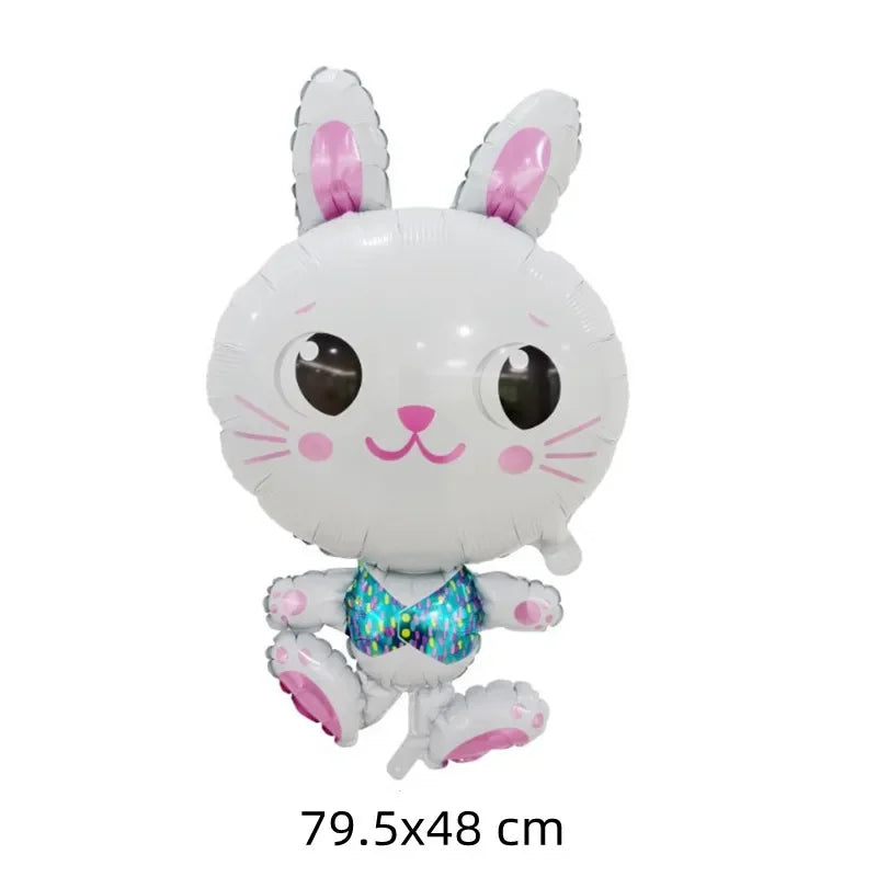 Happy Birthday Cake Balloons Large 3-Layer Color Candle Cake Balloons Bear Cake Ballon for Kid Birthday Party Baby Shower Decors