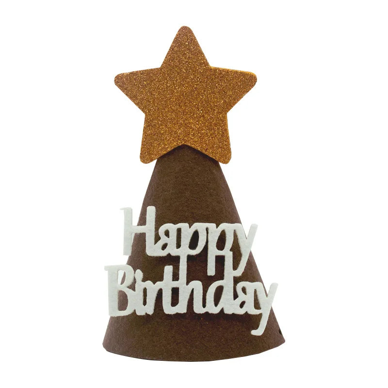 Birthday hat, Happy Birthday hat, 100th day, 1st birthday hat, children's party decoration, photo props，birthday gift