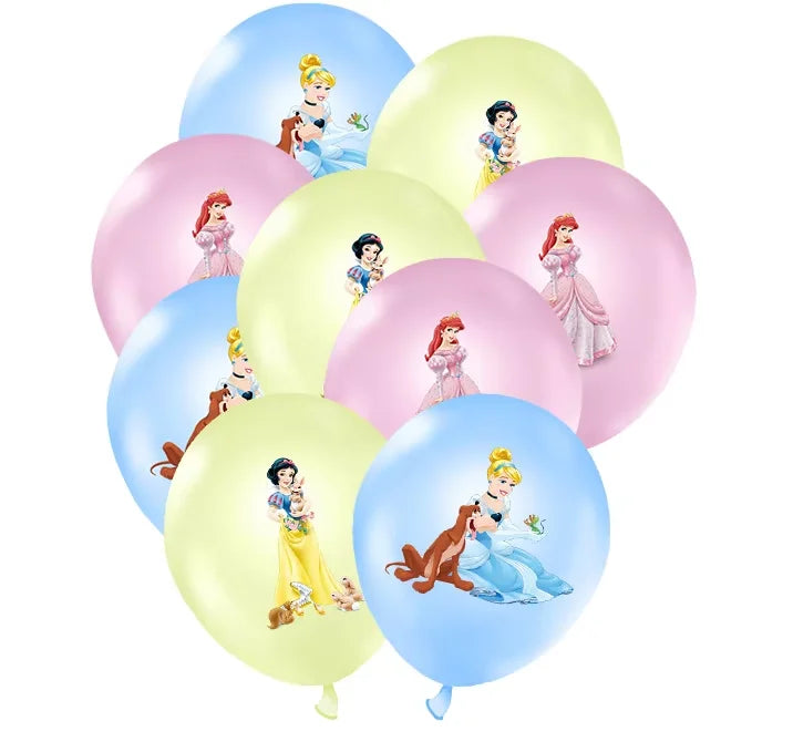 Princess Birthday Party Decorations Candy Gift Boxes Pink Princes Balloons Stickers Tableware Set Backdrop Party Favors Birthday