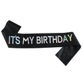 It's My Birthday Party Decoration with Strap, Etiquette Strap, Color Ding Cloth, Hot Stamped Belt, Ribbon