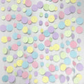 Pastel Kids Birthday Party Decorations Blue Purple Pink Green Circle Garland Hanging for Baby Shower Paper Polka Dot Streamers