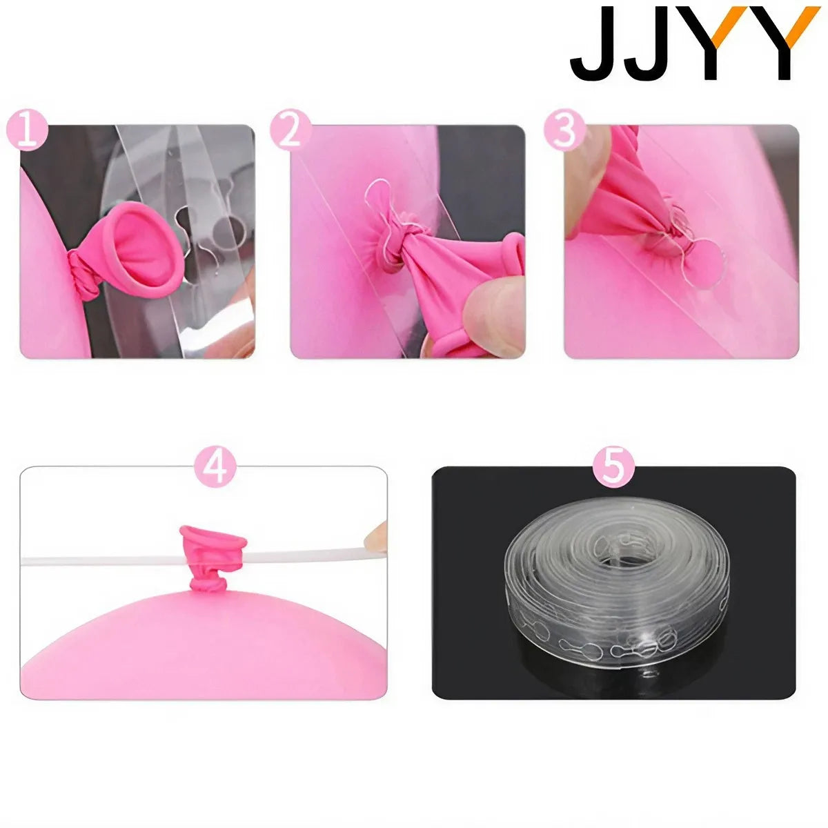 Ballon Girlanden Kette Transparent – Kunststoff Ballonkette 5M, 10M & 15M | Party & Hochzeit
