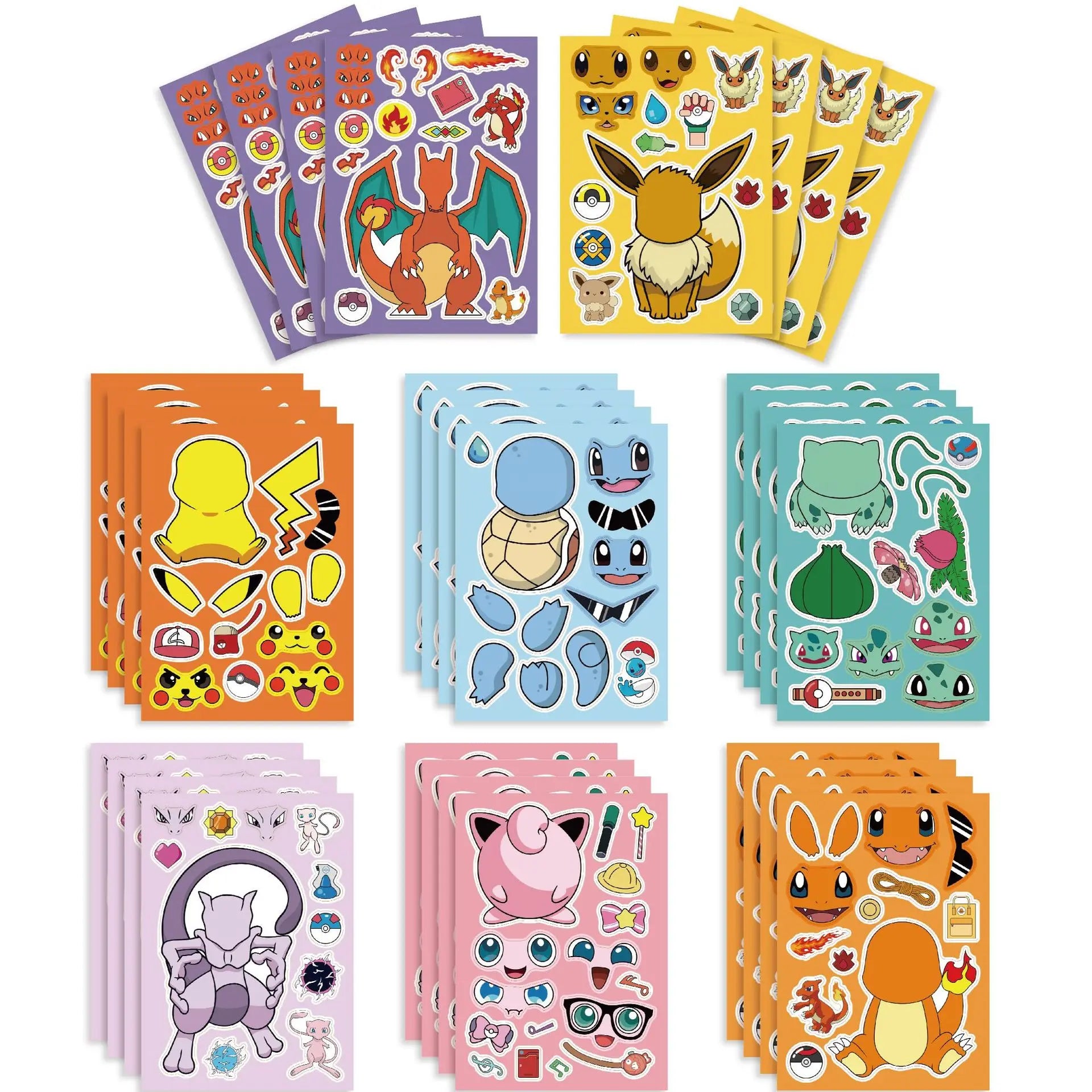 Pokemon Birthday Party Favors Birthday Party Gifts Bracelet sticker gift bag Key chaiSmall gifts for boys and girls gathering