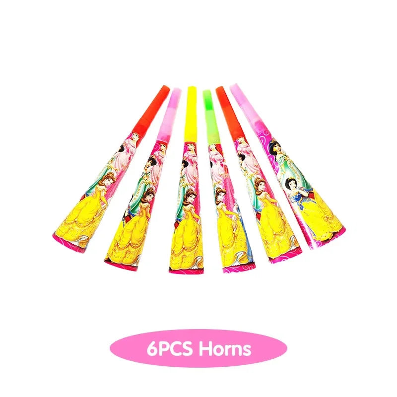 Princess Birthday Party Decorations Candy Gift Boxes Pink Princes Balloons Stickers Tableware Set Backdrop Party Favors Birthday