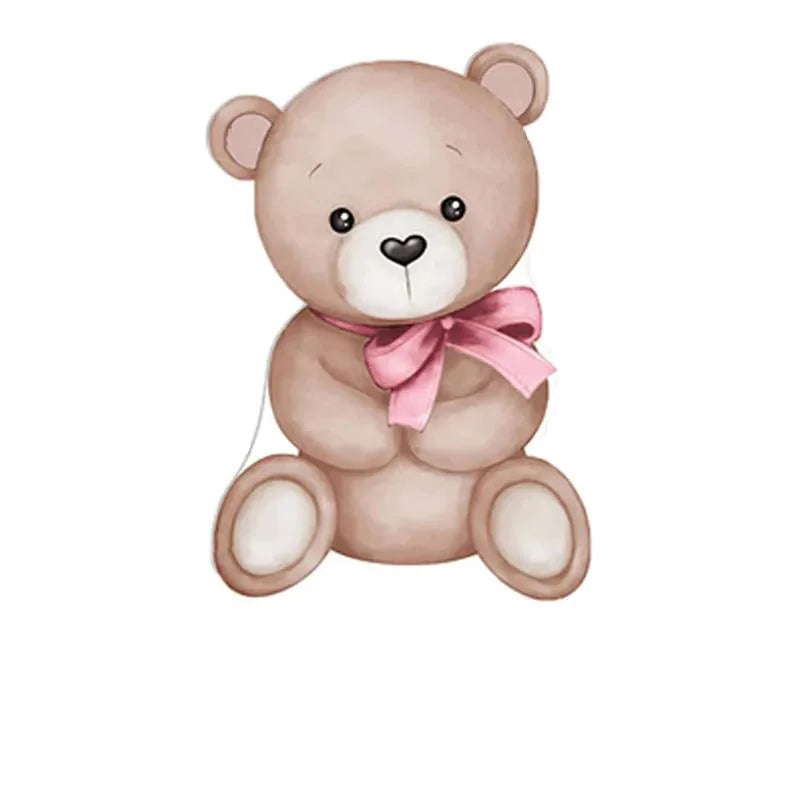 18/24/36inch Bear Birthday Party Cutouts Teddy Bear We Can Bearly Wait Backdrop KT Board  for Baby Shower Background Decor