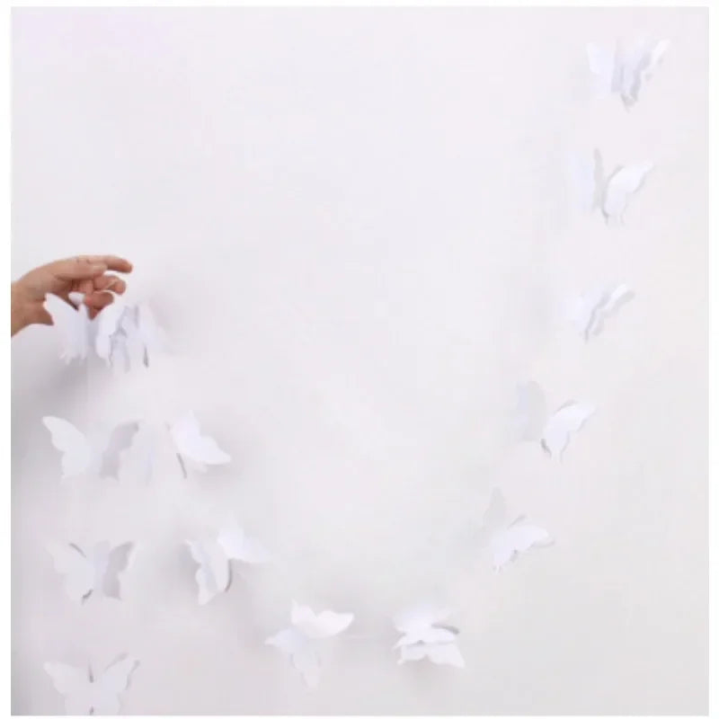 3D Schmetterling Papiergirlande – Bunte Wimpelkette für Geburtstag & Party | 2m