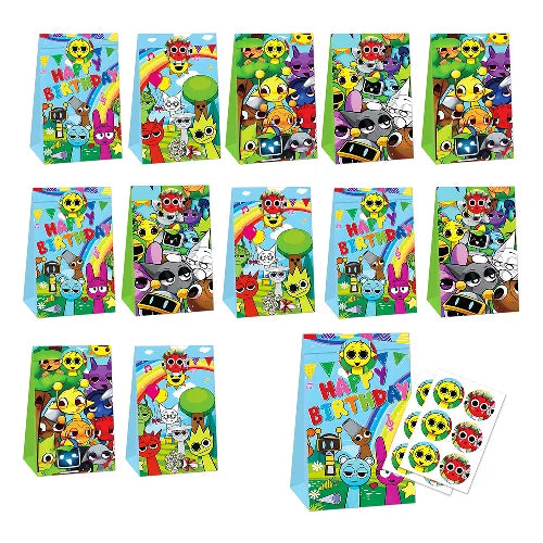 Sprunki Birthday Party Decorations Balloons Backdrop Banners Tableware Set Tablecloth Cups Plates Straws Kids Party Supplies