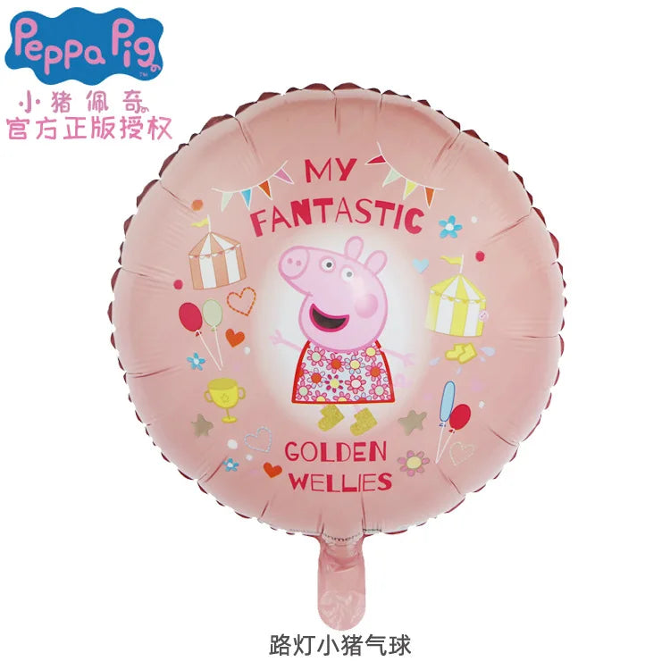 Peppa Pig Children Birthday Decorations Party Balloons Kawaii Cartoon Party Supplies Baby Shower Decorations Gender Reveal