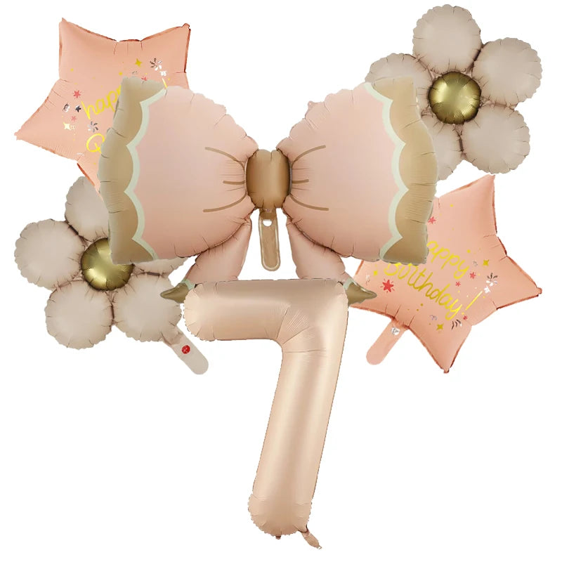 6er-Set Schmetterlings-Folienballons – Geburtstag & Party Deko für Mädchen