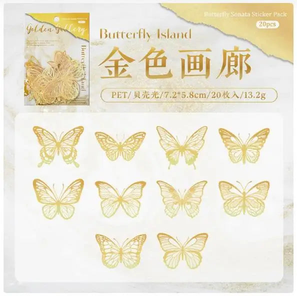 20-teiliges Cake Topper Set – Schmetterling & Muschel Geburtstagsdeko für Kinder