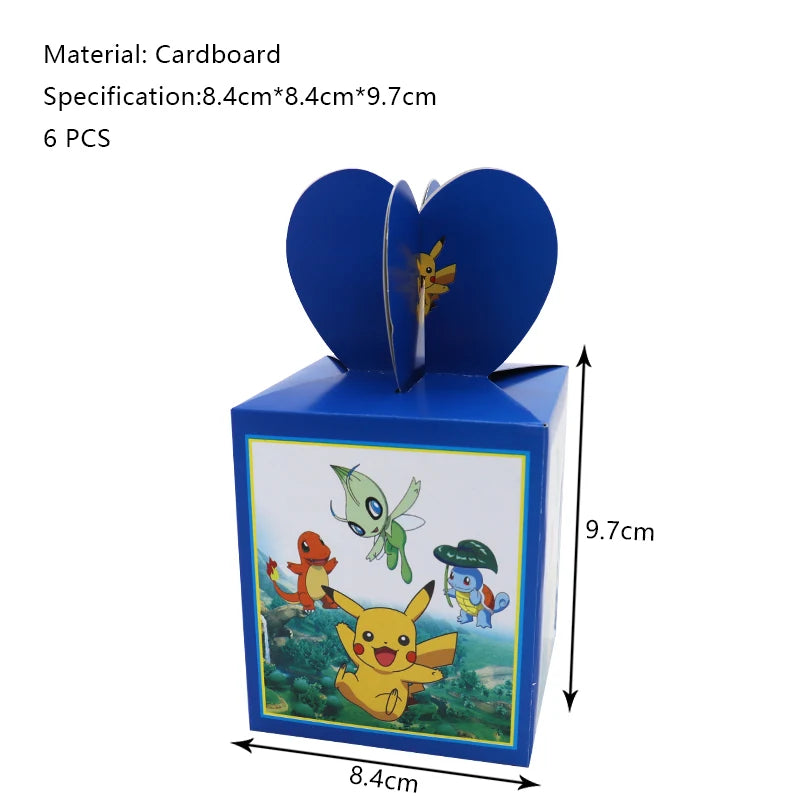 Pokemon Birthday Party Decoration New Ligntning Pikachu Balloon Kid Event Supplies Disposable Tableware Banner Backdrop Plate