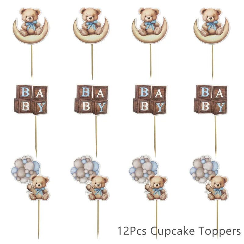 Süßes Bären Banner 1. Geburtstag – Wimpelgirlande für Jungen & Mädchen | Baby Shower & Party Deko | 11 Designs