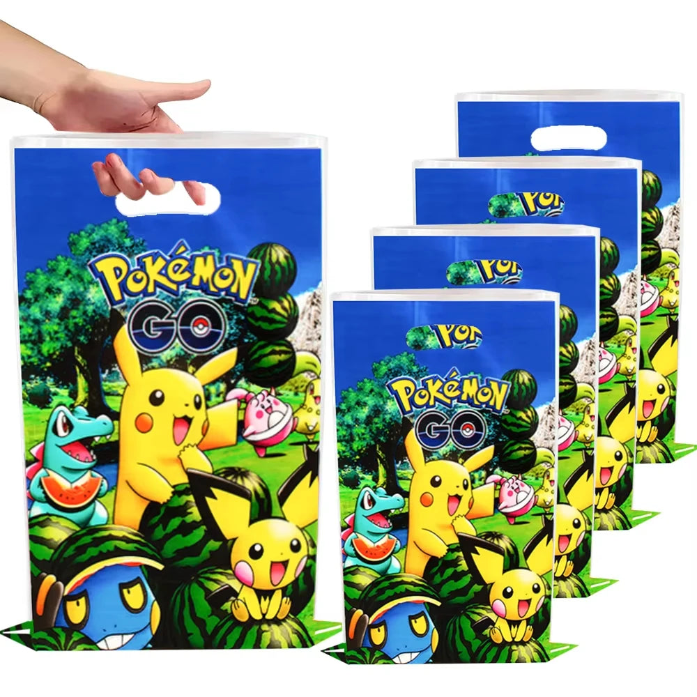 Pokemon Birthday Party Favors Birthday Party Gifts Bracelet sticker gift bag Key chaiSmall gifts for boys and girls gathering