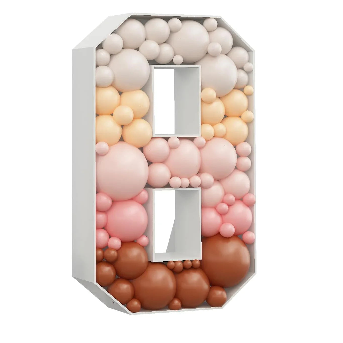 70cm DIY Geburtstags-Zahlen-Deko Set 0–9 mit 30 Ballons – Party Raumdekoration
