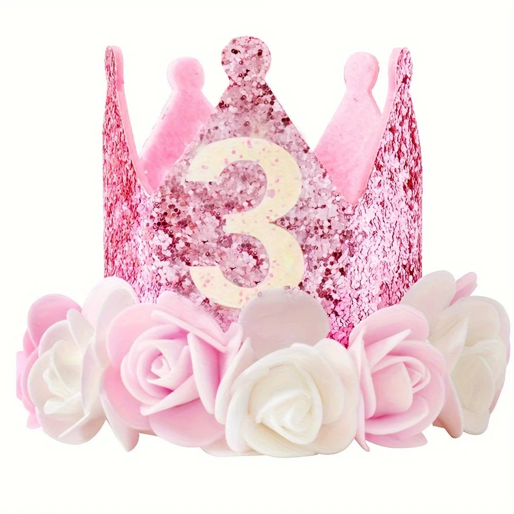 Geburtstagskrone Baby aus Filz – DIY Stirnband für 1., 2. & 3. Geburtstag | Babyparty