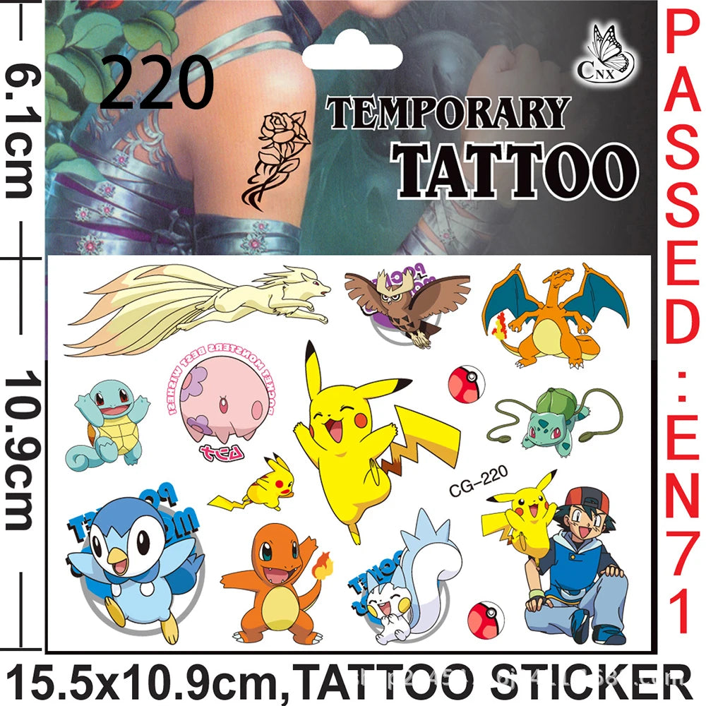 Pokemon Birthday Party Favors Birthday Party Gifts Bracelet sticker gift bag Key chaiSmall gifts for boys and girls gathering