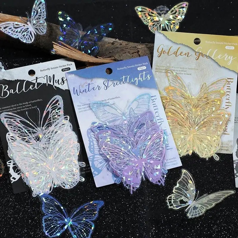20-teiliges Cake Topper Set – Schmetterling & Muschel Geburtstagsdeko für Kinder